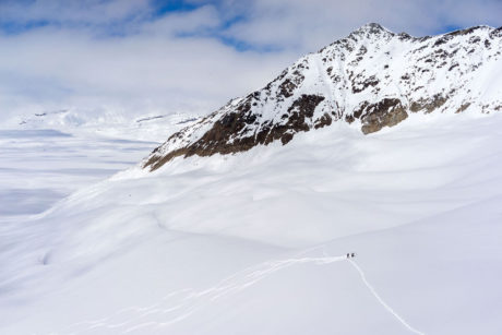 Skiing in the Eastern Alaska Range