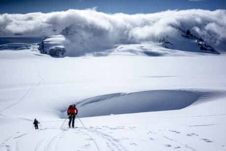 Skiing in the Eastern Alaska Range