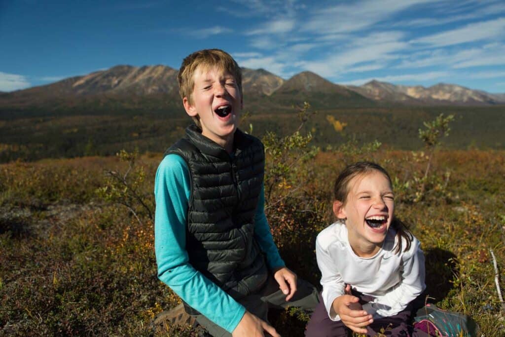 kids luaghing