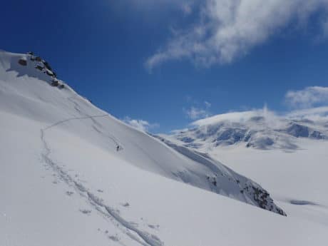 Skiing in the Eastern Alaska Range